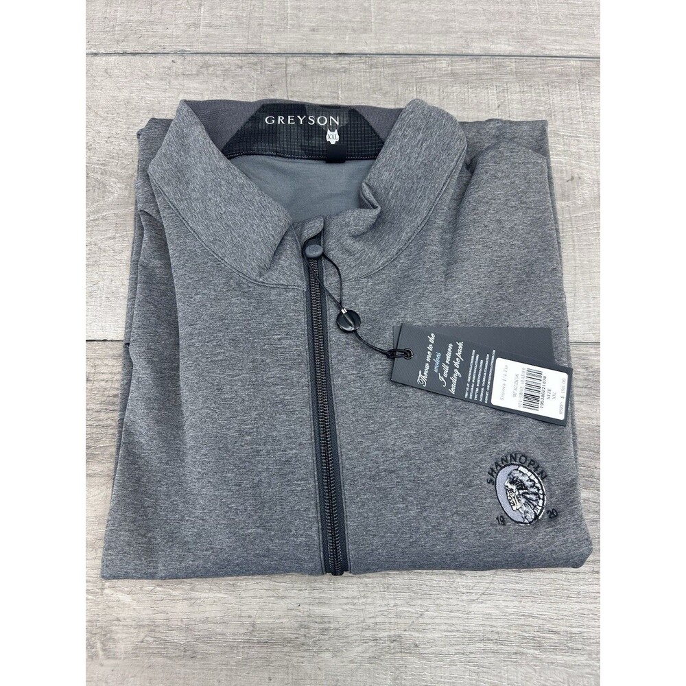 $198 MSRP Greyson Sequoia 1/4 Zip Pullover Mens Size 2XL Smoke Heather New
